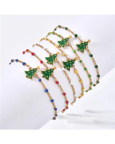Christmas tree bracelet 