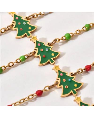 Christmas tree bracelet 
