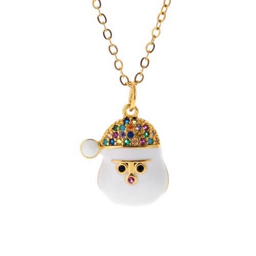 Christmas santa necklace