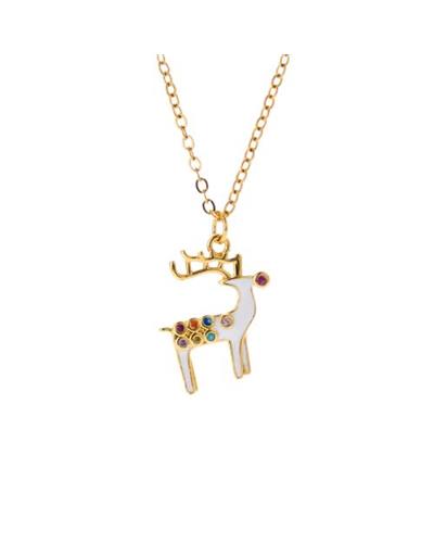 Christmas reindeer necklace