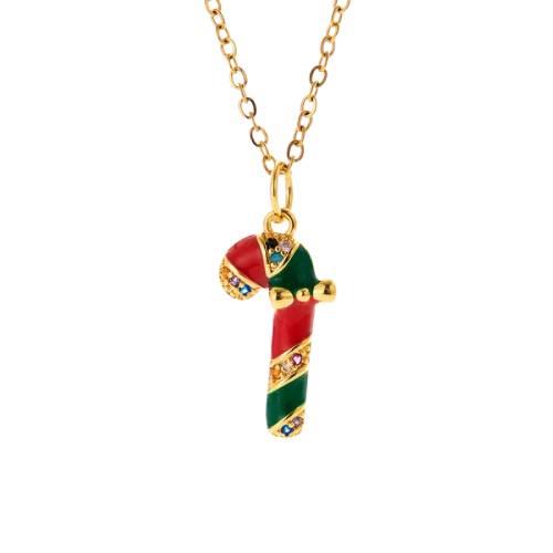 Christmas stick necklace