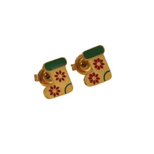 Christmas boots earrings