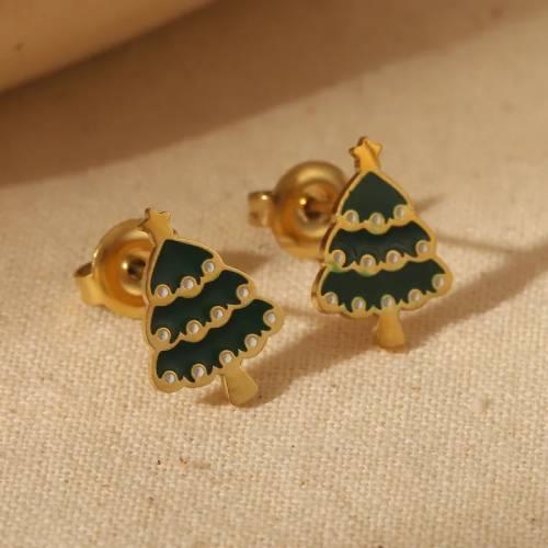 Christmas trees earrings