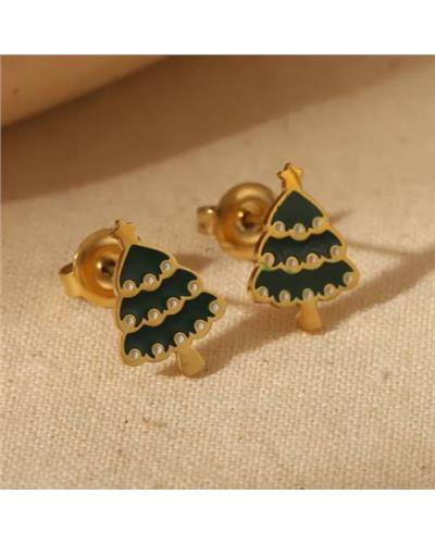 Christmas trees earrings