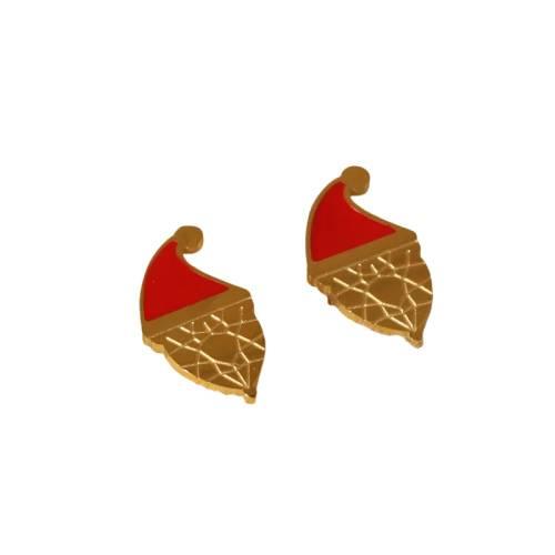Christmas Santa hat earrings