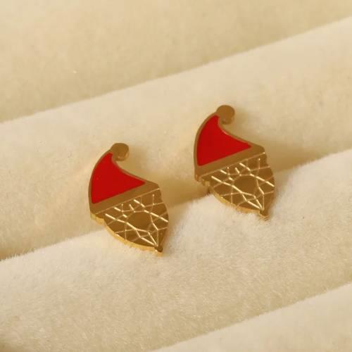 Christmas Santa hat earrings