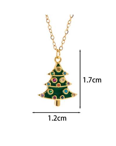 Christmas tree necklace
