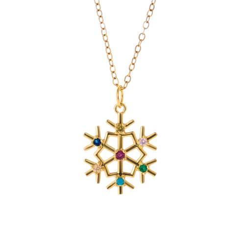Christmas snowflake necklace