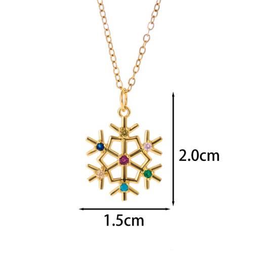 Christmas snowflake necklace