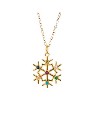 Christmas snowflake necklace