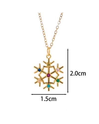 Christmas snowflake necklace