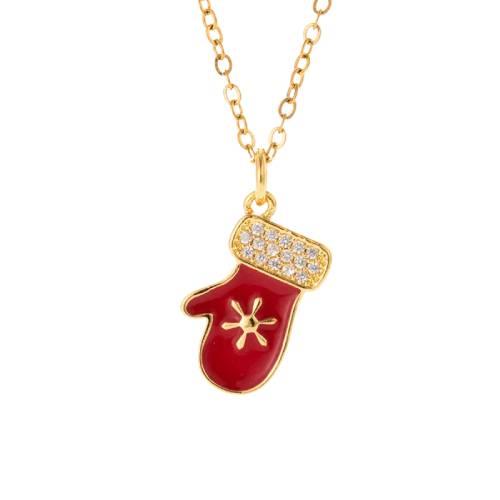 Christmas stocking necklace